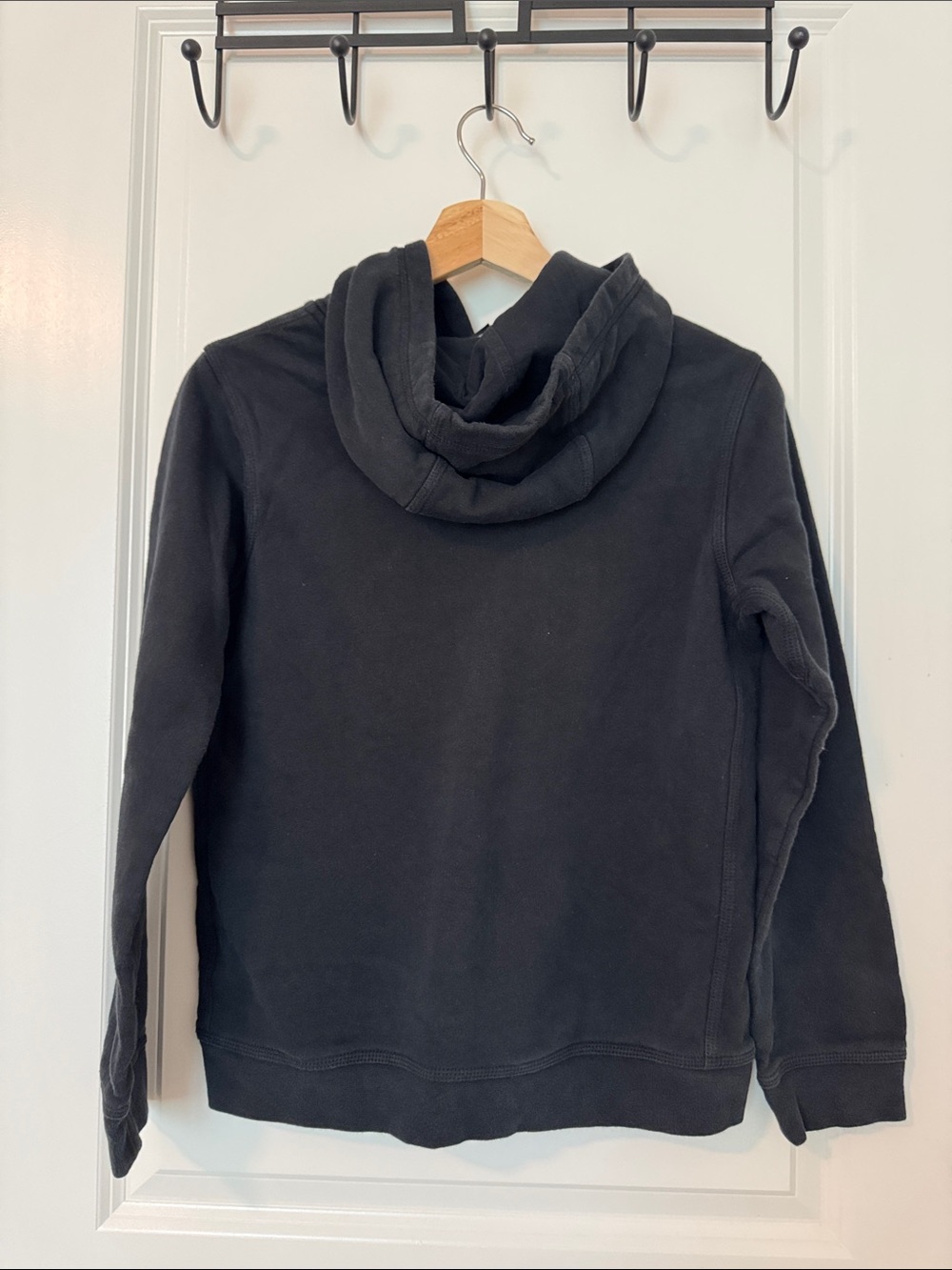 Nike Black Hoodie with White Logo - Picture 4 of 4